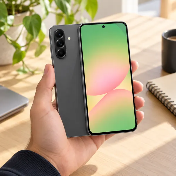 Galaxy A56 en la mano