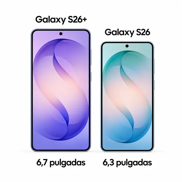 Galaxy S26 y Galaxy S26+ lado a lado